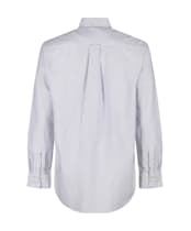 Men's Gant Regular Long Sleeve Oxford Banker Stripe Shirt - Persian Blue
