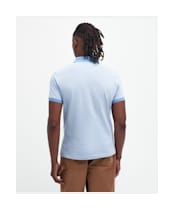 Men's Barbour Sports Polo Mix Shirt - Chambray