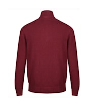 Men's Gant Casual Cotton Half Zip Sweater - Plumped Red