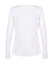 Women’s Lily & Me Monica Long Sleeve Cotton Top - White