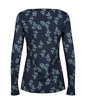 Women’s Lily & Me Monica Long Sleeve Cotton Top - Navy