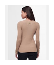Women's Barbour International Meteor Knit - Camel