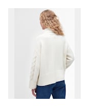 Women's Barbour Woodlane Roll Neck Jumper - Aran Tropical