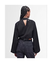 Women's Barbour Alberta Seersucker Shirt - Black
