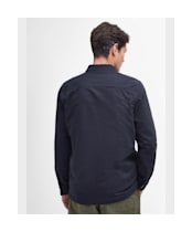 Men's Barbour Casper Twill Overshirt - Navy