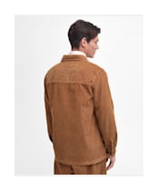 Men's Barbour Casswell Overshirt - Cinnamon
