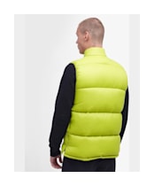 Men's Barbour International Cargen Gilet - Cyberlime