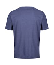 Men's Gant Regular Shield Short Sleeve Cotton T-Shirt - Dark Jeansblue Melange