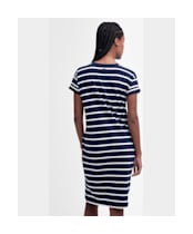 Women's Barbour Otterburn Stripe Cotton T-Shirt Dress - Navy / White