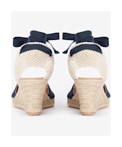 Women's Barbour Juana Espadrille Wedge Sandal - Dark Navy