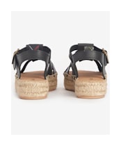 Women's Barbour Paloma Platform Espadrille Sandals - Black