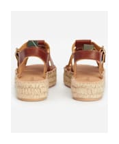 Women's Barbour Paloma Platform Espadrille Sandals - Dark Tan
