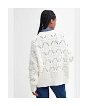 Women's Barbour Glamis Chunky Knitted Jumper - White