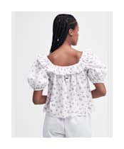 Women's Barbour Goodleigh Cotton Broderie Swing Top - Multi