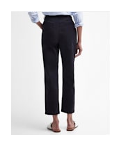 Women's Barbour Cropped Chino Trousers - Navy