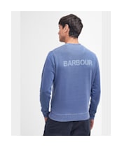 Men's Barbour Atherton Crew Neck Sweater - Oceana