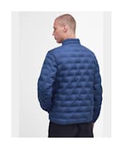 Men's Barbour International Edge Quilted Jacket - Washed Cobalt