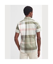 Men's Barbour Douglas S/S Tailored Shirt - Glenmore Olive Tartan