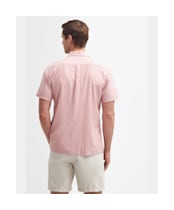 Men's Barbour Nelson S/S Summer Shirt - Pink Clay