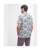Men's Barbour Hindle Short Sleeve Summer Fit Cotton Shirt - Olive
