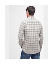 Men's Barbour Gilling Long Sleeve Tailored Fit Cotton Shirt - Stone Marl