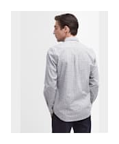 Men's Barbour Banner Long Sleeve Tailored Fit Cotton Shirt - Chambray