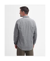 Men's Barbour Howard Long Sleeve Shirt - Grey Marl