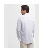 Men's Barbour Walkhill Long Sleeve Tailored Fit Shirt - Light Grey Marl