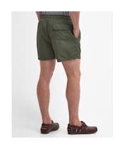 Men's Barbour Staple Logo 5' Swim Shorts - Olive