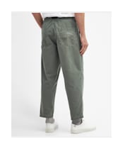 Men's Barbour Grindle Canvas Twill Trousers - Agave Green