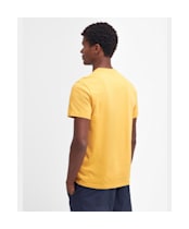 Men's Barbour Hickling Short Sleeve Cotton T-Shirt - Honey Gold 