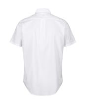 Men's Gant Regular Short Sleeve Cotton Linen Shirt - White