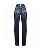 Women’s Ariat R.E.A.L Mid-Rise Stretch Icon Stackable Straight Leg Jeans - Ocean