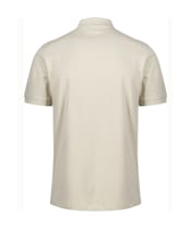 Men's GANT Regular Contrast Pique Short Sleeve Rugger Polo Shirt - Silky Beige