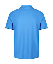 Men's GANT Tipped Pique Rugger Short Sleeve Cotton Polo Shirt - Day Blue