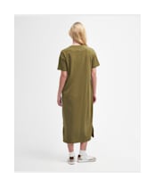 Women's Barbour International Sofia Midi Dress - Golden Khaki