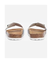 Women's Barbour Benton Suede Slide Sandal - Silver