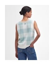 Women's Barbour Abigail Sleeveless Knitted Jumper - Blue Haze