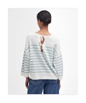 Women's Barbour Kayleigh Knitted Jumper - Cloud / Blue Haze