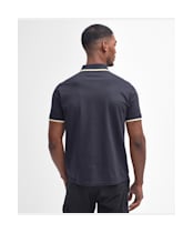 Men's Barbour International Rider Tipped Polo - Dark Navy