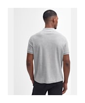 Men's Barbour International Wilton Terry Polo Shirt - Grey Marl