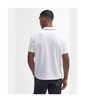 Men's Barbour International Daytona Tipped Polo Shirt - White