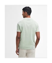 Men's Barbour Terra Dye Polo Shirt - Sea Foam