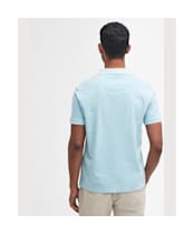 Men's Barbour Terra Dye Polo Shirt - Sky