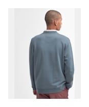 Men's Barbour Danby Logo Crew Neck Sweatshirt - Dark Slate