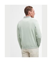 Men's Barbour Terra Dye Logo Crew Neck Sweatshirt - Sea Foam