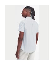 Men's Barbour Oxtown Short Sleeve Tailored Shirt - Blue Chalk
