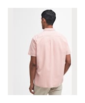 Men's Barbour Terra Dye Regular Short Sleeve Summer Shirt - Pink Mist