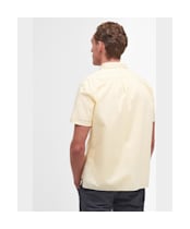 Men's Barbour Terra Dye Regular Short Sleeve Summer Shirt - Yellow Haze