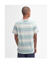 Men's Barbour Kilton Stripe T-Shirt - Blue Chalk